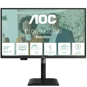 AOC Q27P4C computer monitor 68,6 cm (27") 2560 x 1440 Pixels Zwart pas cher