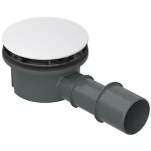 Bette, Siphon, Compact + garniture d'écoulement, latéral, débit d'écoulement 0,5 l/s, blanc avec sense pas cher