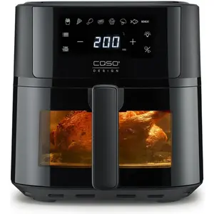 Caso AirFry 6.0 Noir, Friteuse, Noir pas cher