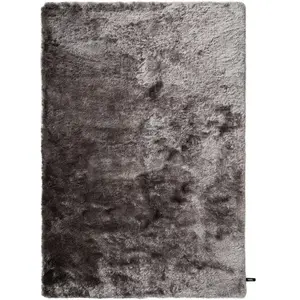 benuta Shaggy Whisper Tapis à poils longs Gris 140 x 200 cm | Tapis à ...