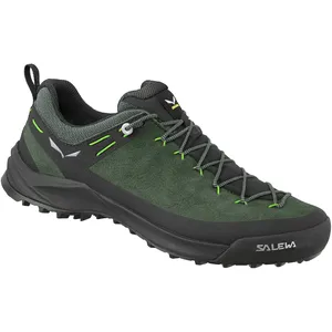 Chaussures SALEWA Wildfire Leather Vert - Homme/Adulte - Randonnée - Multisport - Montagne pas cher