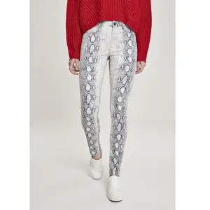 Urban Classics - Animal Stretch Twill Skinny jeans - Taille, 26 inch - WitVendu pardressinn