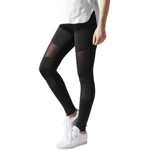 Urban Classics Tech Mesh Dames Legging - zwart - 5XL