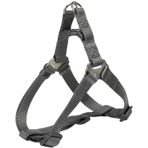 Trixie Premium Harnais One Touch - M: 50-65 Cm/20 Mm, Gris Graphite pas cher