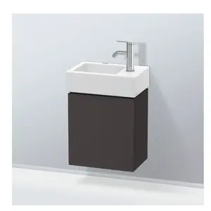 Duravit, Meuble sous-lavabo, L-Cube Meuble sous-lavabo suspendu, 1 porte, charnière à gauche, 364x400x241mm, LC6293L8080 (36.40 x 24.10 x 40 cm)