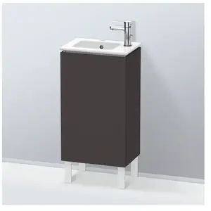 Duravit, Meuble sous-lavabo, L-Cube Meuble sous-lavabo vertical, 1 porte, charnière à gauche, 420x704x294mm, LC6273L8080 (42 x 29.40 x 70.40 cm)