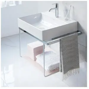 Duravit, Meuble sous-lavabo, Console métallique DURASQUARE suspendue, ... pas cher