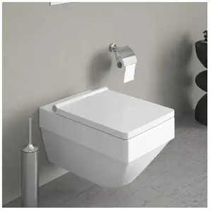Duravit, Cuvette toilettes + bidet, WC suspendu VERO AIR RIMLESS profo...Vendu parbol