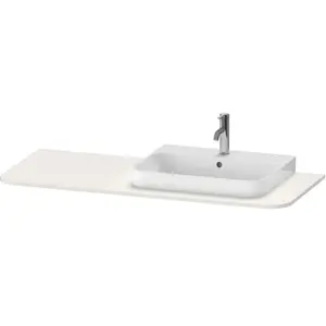 Duravit, Console de lavabo, Happy D.2 Plus Console HP031K, 1300x550 mm, 1 découpe à droite, pour lavabo HP4932, HP4942 pas cher