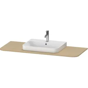 Duravit, Console de lavabo, Happy D.2 Plus Console HP031K, 1300x550 mm, 1 découpe au milieu, pour lavabo base HP4932, H pas cher
