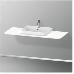 Duravit, Console de lavabo, Happy D.2 Plus Console HP031K, 1300x550 mm, 1 découpe au milieu, pour lavabo base HP4932, H pas cher