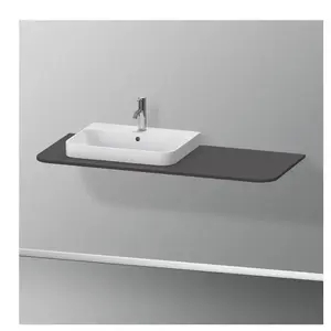 Duravit, Console de lavabo, Happy D.2 Plus Console HP031K, 1300x550 mm, 1 découpe à gauche, pour pied de lavabo HP4932 pas cher