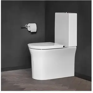 Duravit, Cuvette toilettes + bidet, WC au sol WHITE TULIP rim. pour co...Vendu parbol