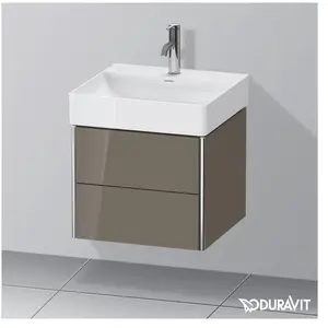 Duravit, Meuble sous-lavabo, XSquare meuble-lavabo mural 48,4x46,0 cm, 2 tiroirs, pour lavabo DuraSquare 235350 (48.40 x 39.70 x 46 cm) pas cher