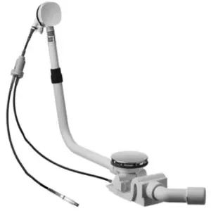 Duravit, Siphon, Garniture de vidage/débordement QUADROVAL avec bec déverseur pour Shower & Bath chrome (Garniture de trop-plein, 1 1/4") pas cher