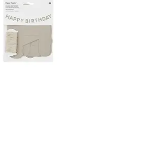 Guirlande Happy Birthday grise 5 mVendu parrakuten