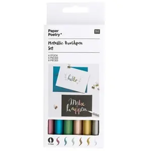 6 feutres effet métallique - Rico Design pas cher