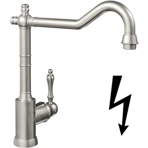 Villeroy & Boch, Robinetterie de cuisine, V&B Mitigeur monocommandé pour évier AVIA 2.0 ND Acier inoxydable massif