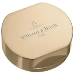 Bouton pour mécanisme 2 cuves VILLEROY & BOCH en acier inoxydable finition or matVendu parcdiscount