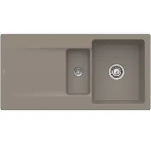 Evier - VILLEROY ET BOCH - Siluet 60 R Timber CeramicPlus - 1 bac 1/2 ... pas cher