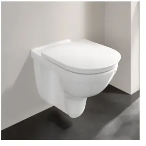 Villeroy & Boch, Cuvette toilettes + bidet, V&B WC suspendu ViCare ti. 360x595mm bord de la chasse d'eau DF we AntiBac C+ pas cher