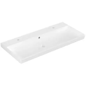 Villeroy & Boch Avento Meuble lavabo 1000x470 mm, avec trop-plein, 2 t... pas cher
