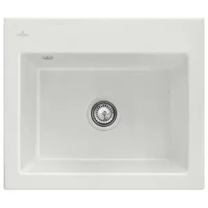 Evier de cuisine - VILLEROY ET BOCH - Subway 60 S - Gris - Céramique -... pas cher