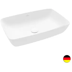 Villeroy & Boch vasque rectangle à poser Artis, Stone White CeramicPlus 417258RW pas cher