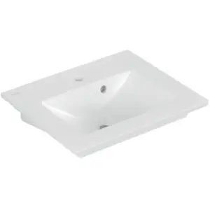 Villeroy & Boch, Lavabo, V&B lave-mains VENTICELLO 500x420mm, avec cuve de rétention stone white C+ (420 mm, 500 mm) pas cher
