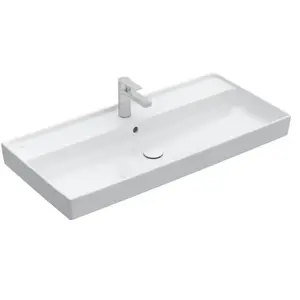Villeroy & Boch, Lavabo, Meuble lavabo Collaro 100 cm x 47 cm blanc 4A...