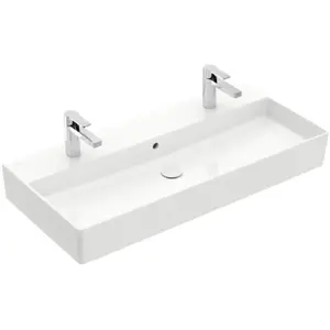 Villeroy & Boch Memento 2.0 - Dubbele meubelwastafel 100x47 cm, met ov...