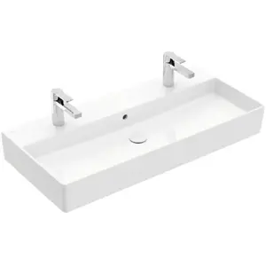 Villeroy & Boch Memento 2.0 wastafel 100x47 cm onderzijde geslepen met...