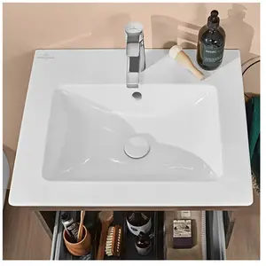 Villeroy & Boch, Lavabo, Meuble lavabo Venticello 60 cm blanc 41246001... pas cher