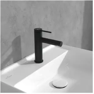 Villeroy & Boch Mitigeur lavabo Loop & Friends avec tirette Noir mat pas cher