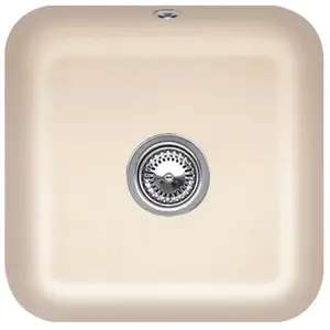 Evier - VILLEROY & BOCH - Cisterna 50 - 1 bac - Ivoire - Vidage automa... pas cher
