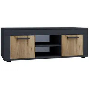 VCM Vcm Meuble Tv En Bois Lowboard Meuble Tv Table Console Table Tv La... pas cher
