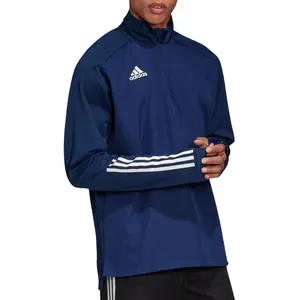 Blouson de football Adidas Condivo 20 Warm Top L - Homme - Bleu - Manches longues - Respirant pas cher