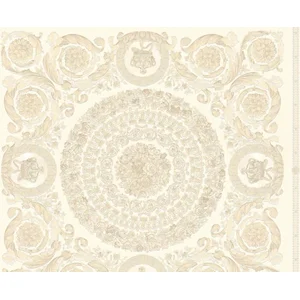 KLASSIEK ORNAMENTEN BEHANG - Beige Creme Zilver - AS Creation Versace ... pas cher