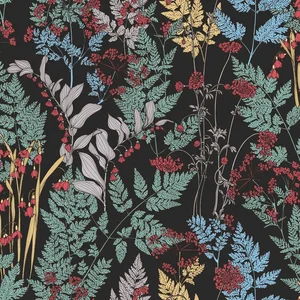BLOEMEN EN BLADEREN BEHANG | Botanisch - meerkleurig bont - "Architects Paper" A.S. Création Floral Impression pas cher