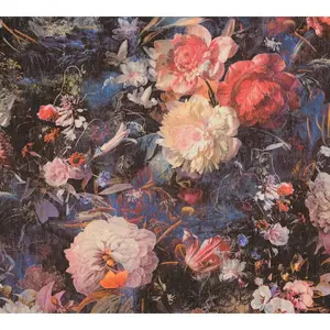 BONTE BLOEMEN BEHANG | Landelijk - met glitter - A.S. Création The BosVendu parbol