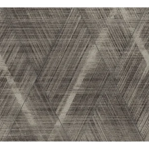 DIAGONALE RUITEN BEHANG | Grafisch - zilver zwart beige - A.S. Créatio...