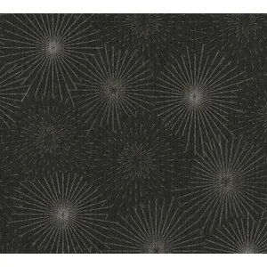 RETRO STERREN BEHANG | Modern - zwart goud zilver - A.S. Création The ...Vendu parbol