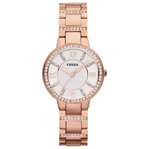 Comparateur de prix : Montre Femme Fossil Virginia ES3284 Rose dorée  