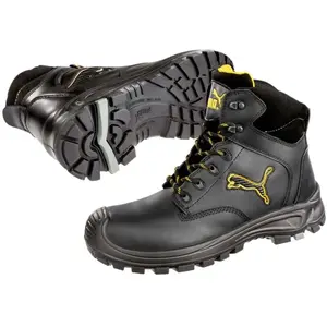 PUMA Borneo S3 HRO SRC 630411 - Zwart/Grijs - Maat 45 pas cher