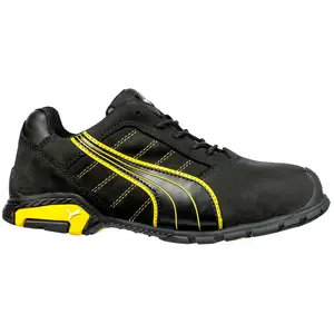 Puma Chaussure de sécurité Amsterdam Low taille 47 noir/jaune S3 SRC EN ISO 20345 cuir nubuck pas cher