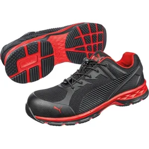 Puma Chaussure De Sécurité 643890 S1p Esd Noir/Rouge Taille 39 Puma pas cher