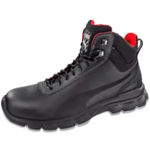 Puma Safety Condor Mid S3 ESD 630101 - Zwart/Rood - 46