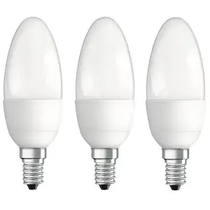Osram Ampoule LED flamme Classic B40 5,3W E14 mat blanc chaud - lot de 3Vendu pargalaxus