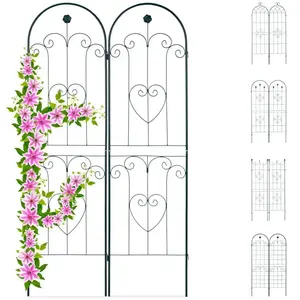 RELAXDAYS Treillis jardin fer set de 2 - 10026249-469 pas cher