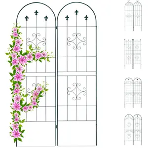 RELAXDAYS Treillis jardin fer set de 2 - 10026249-492 pas cher